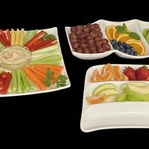 Serving Platters LOT of 3 pieces